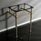 Fauceture Templeton 24" x 20-3/8" x 33-3/16" Brass Console Sink Legs, Brass VBH282033SB - alternate 3